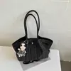 Bolsa Tote de Gran Capacidad Bolso de Hombro Plegado Popular con Lunares Bolso de Axila para Mujer Nuevas Bolsas Otoño/Invierno 2026 Bolsos para Mujer