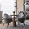 Oficina de ventas lujo ligero recepción reunión mesa de negociación y silla silla de comedor minimalista moderna área de firma negociación combinación una mesa cuatro sillas