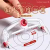 Set de Brújula y Regla sin Metal Deli para Exámenes, Herramientas de Dibujo Profesionales para Dibujar Círculos y Diagramas, Plástico, Adecuado para Exámenes de Secundaria