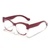 Gafas de Ojo de Gato Antiluz Azul Empalmadas Estilo Nuevo Retro Transfronterizas para Mujer, Modernas y a la Moda, Versátiles y Adelgazantes