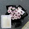 Presente para o Dia do Professor, Flor de Rosa, Geleia de Ameixa Manteiga, Buquê Simulado, Presente de Aniversário para Amigas