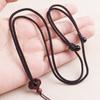 Cordão Ajustável para Pingente de Jadeíta Sandália com Inlay de Fio de Prata Cordão de Colar Tecido à Mão para Homens e Mulheres Cordão de Pingente Atacado