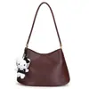 Bolso de Hombro Estilo Nuevo, Bolso de Hombro Retro Sencillo para Mujer, Color Sólido, Bolso Exquisito tipo Commuter para Debajo del Brazo, Gran Capacidad, Bolso Estilo Perezoso