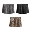 Cueca Box Masculina Tendência Estilo Coreano com Textura de Seda Gelada, Cintura Média de Caimento Solto com Estampa, Shorts de Verão para Estudantes e Casa