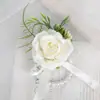 Flor de muñeca para dama de honor Grupo de hermanas Mori Ramo para el novio Ramillete para el padrino Set completo Solapa Boda Bienvenida Novia Guirnalda Flor de muñeca