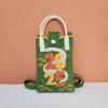 Bolsa de Celular de Tricô 2026, Bolsa Quadrada Pequena, Bolsa Transversal Versátil, Bolsa de Mão, Casual para o Dia a Dia, Estilo Nacional Artístico