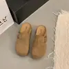 Mules Cerrados de Moda para Mujer Primavera y Otoño 2026, Zapatos sin Cordones Versátiles Casuales Retro para Comodidad Diaria