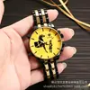 Cross-border Hot Selling Moda Negócios Relógio Masculino Casual All-match Horse Face Liga Banda de Ouro Quartz Relógio de Pulso 2227