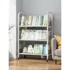 Estante de chão com rodas, multi-camadas, para armazenamento de lanches infantis domésticos, carrinho simples de ferro