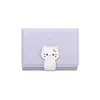 Gatito lindo~ Cartera estilo coreano para mujer 70% de descuento Estilo corto Cartera de PU de comercio exterior para niñas, monedero