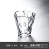 Vidrio resistente al calor soplado a mano textura de patrón de martillo sala de té casera juego de té japonés Kung Fu hecho a mano taza de degustación