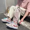 Calças de Primavera Estilo Masculino Versátil Tendência Soltas Calças de Perna Larga Homem 2023 Novas Calças Masculinas Primavera e Outono Calças Retas