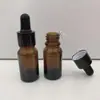Botella cuentagotas de 10 ml para aceite esencial botella de vidrio marrón de 30 ml botella de muestra botella de esencia botella de aceite esencial color té