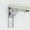 Soporte triangular plegable de acero inoxidable para partición, soporte para estufa de leña, estante colgante de pared, soporte de carga, estante de almacenamiento