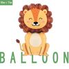 Nuevo globo de animal de dibujos animados león elefante mono forma globo de película de aluminio decoración para fiesta de cumpleaños infantil