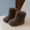 Botas de Nieve para Niños hasta la Pantorrilla Botas de Algodón para Niños con Forro de Lana Botas Cálidas para Bebé Ropa Exterior Nueva de Invierno Botas de Piel para Niñas