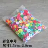 Botones de resina mixta de color spot al por mayor calcomanía de botón para jardín de infantes flor de botón bolsa de materiales hechos a mano DIY