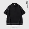 [Ropa Berlín] Nuevo Polo de Manga Corta para Hombre Casual Holgado Tops Marca de Tendencia Ropa para Hombre Gama Alta