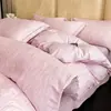 Ropa de cama de algodón cepillado grueso de cuatro piezas, edredón nórdico de algodón puro, sábana, juego de invierno de tres piezas