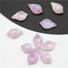 5 piezas de concha de imitación de ácido acético, pétalos de flor de magnolia de 12 x 20 mm, accesorios de joyería hechos a mano con forma de horquilla de flor antigua.