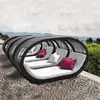 Sofá Jaula de Pájaros Cama de Ratán Lugar Escénico Casa de Huéspedes al Aire Libre Sofá de Vacaciones Celebrante Cibernético Pájaro que Pica Nido de Pájaro Cama Redonda Hamaca al Aire Libre