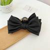 Cor sólida Dupla Face Big Bow Grab Acessórios de Cabelo em grande Princesa Star Shark Clip Back Head Hairpin para Mulheres