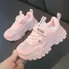 Tenis blancos para niña, zapatillas deportivas blancas para niño, nueva colección de otoño, tenis de malla transpirable, zapatos escolares de rendimiento para niño