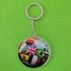 Producción y suministro de llavero de acrílico con colgante de camiseta de fútbol, placa de matrícula colgante, soporte de tarjeta de camiseta de estrella personalizado