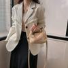 Bolso de mano para mujer, primavera y verano 2023, pequeño bolso cuadrado de felpa para mujer, bolso de mano para hombro.