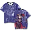 2024 novos fabricantes transfronteiriços camiseta 3DT casual masculina camiseta de manga curta camiseta estampada em 3D