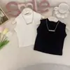 Camisola Nueva Elegante de Verano para Niñas 2025 Nuevo Ajuste Delgado Elástico Fino Personalizado Chaleco Superior para Niños