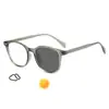 Armazón de gafas retro minimalista con remaches y lentes fotocromáticas para uso diario en exteriores, gafas de moda WM86233