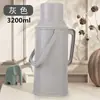 Termo Doméstico de Gran Capacidad, Botella de Agua Caliente Aislada, Carcasa de Plástico, Adecuado para Dormitorios de Estudiantes, Botella de Té Grande Estándar