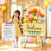 Letrero de Bienvenida de Regreso a Clases, Decoración de Escena de Nuevo Semestre, Señalización Decorativa, Escuela Primaria, Jardín de Infantes, Entrada de Aula Tablero KT