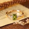 Anillo de Citrino Amatista Tanzanita Topacio Natural Plata de Ley S925 Piedra Preciosa Color Cubo de Azúcar Anillo para Mujer Venta al por Mayor de Fábrica