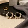 Pendientes de Aro de Perla y Cardamomo de Lujo Ligero Francés 2026 Nuevos Lote Pequeño Únicos Hermosos Pendientes de Aro con Sensación de Alta Gama Pendientes para Mujer