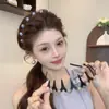 Diadema Ondulada Estilo Coreano para Mujer con Corona Alta, No Aprieta, Pinza para el Cabello para Lavarse la Cara, Versátil, Elegante, para Cabello Suelto, Estilo Exterior