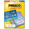 Etiqueta com Letra 6282 25 Folhas 33,9 X 101,6 Mm