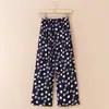 Fabricantes directos de pijamas de seda para mujeres de mediana edad y mayores, talla grande para madres, se pueden usar para salir, explosiones bien recibidas, casual