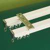 Trilho de cortina mudo espessado de liga de alumínio trilho reto trilho deslizante gancho de trilho simples e duplo haste de cortina montagem superior lateral 1988