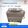 Máquina de Fritar Personalizada para Pés de Frango Frito e Lagostim, Equipamento de Fritura a Combustível/Gás de Pequena Escala, Máquina de Fritar Frutos do Mar