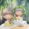 Se em Estoque Resina Borboleta Menina dos Sonhos Casa Varanda Paisagem Planta Verde Vaso de Flores Criativo Desktop Menina Recipiente para Flores