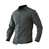 Camisa Tática Angken de Manga Comprida para Outono e Inverno, Respirável, Estilo Militar, Multibolsos, Secagem Rápida, com Gola, Jaqueta para Caminhada
