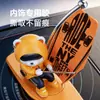 Nova Decoração Criativa de Urso Surfista para Carro Desenho Animado Ornamento de Carro Balançante Acessório de Interior de Carro Venda Cruzada OEM Personalização