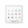 Pendientes de Resina Esféricos Multifacéticos para Mujer, Pendientes Dulces con Aguja de Plástico, Versátiles y Sencillos, Set de Suministro al por Mayor