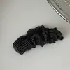 Francês Plus Size Bolinhas Alta Qualidade Presilha Banana Presilha Garra para Rabo de Cavalo Alto Presilha de Cabelo Coque Acessório de Cabelo