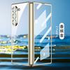 Adecuado para Funda de Teléfono Móvil ZFold6 Pantalla Plegable Ultrafina Transparente Anticaída Cubierta Protectora Galvanizada Transparente Fantasma Agujero Fino Carcasa Dura