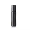 Punto de Venta al por Mayor Botella de Vidrio Negra de 10 ml con Rodillo Botella de Aceite Esencial Sub-Botella de Perfume Botella de Vidrio con Rodillo