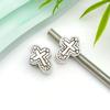 Cuentas antiguas de aleación de plata con agujero grande, pulsera con cuentas, colgante de calavera, búho, tai chi, cuentas sueltas, cuentas DIY, accesorios de joyería
