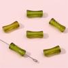 Contas de bambu douradas e brilhantes de vidro, contas antigas, joias artesanais, acessórios para cabelo, pulseira, colar, acessórios de material